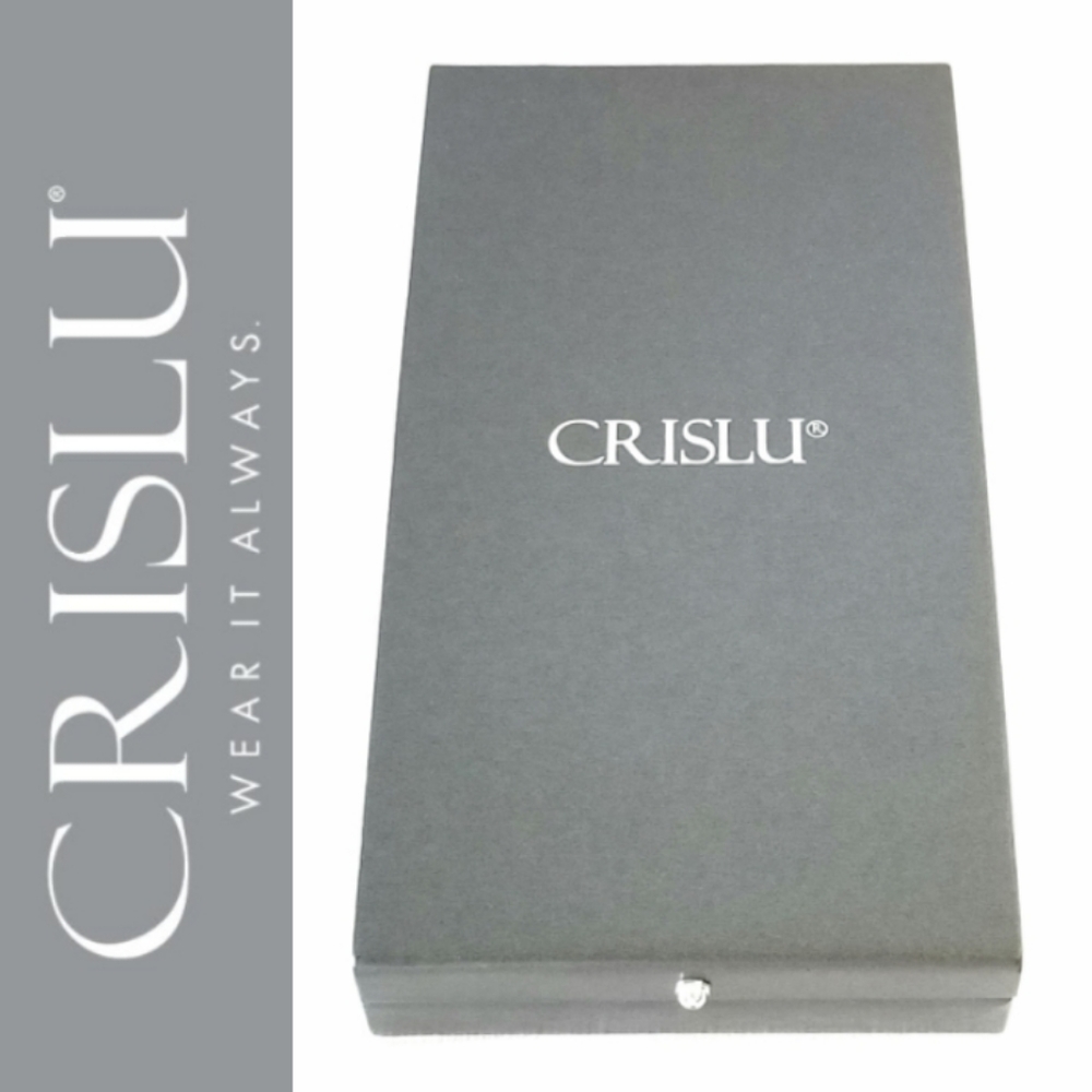 🆕️ Crislu clamshell hard case large jewelry box